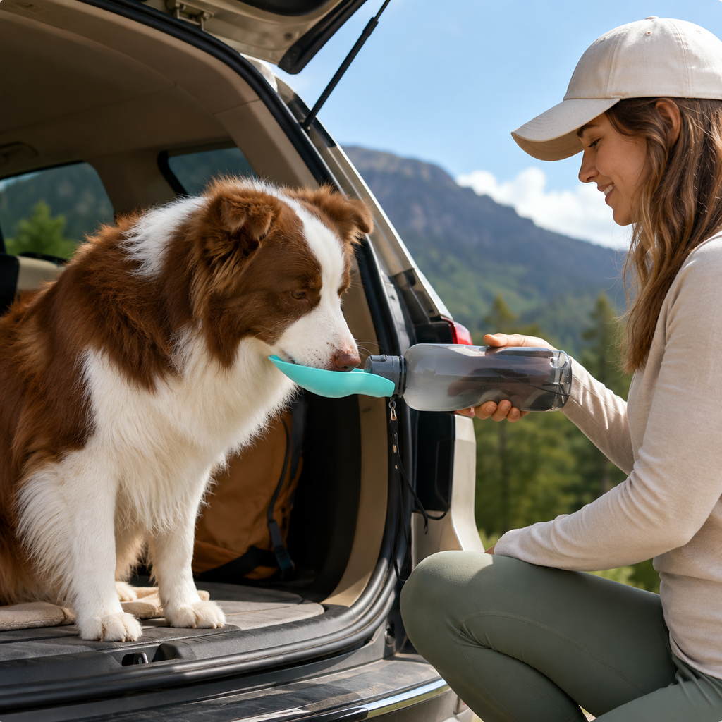 TrailSip™ — 800 ml Pet Travel Water Bottle