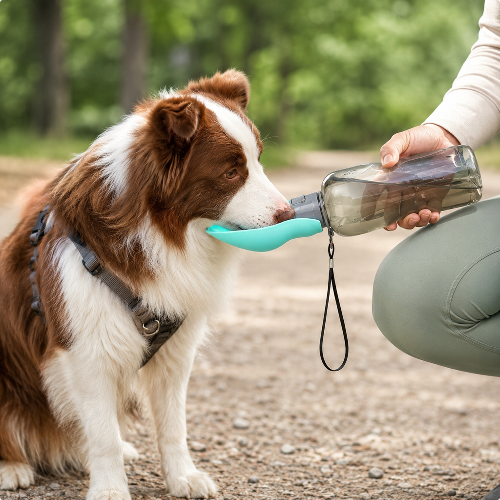 TrailSip™ — 800 ml Pet Travel Water Bottle