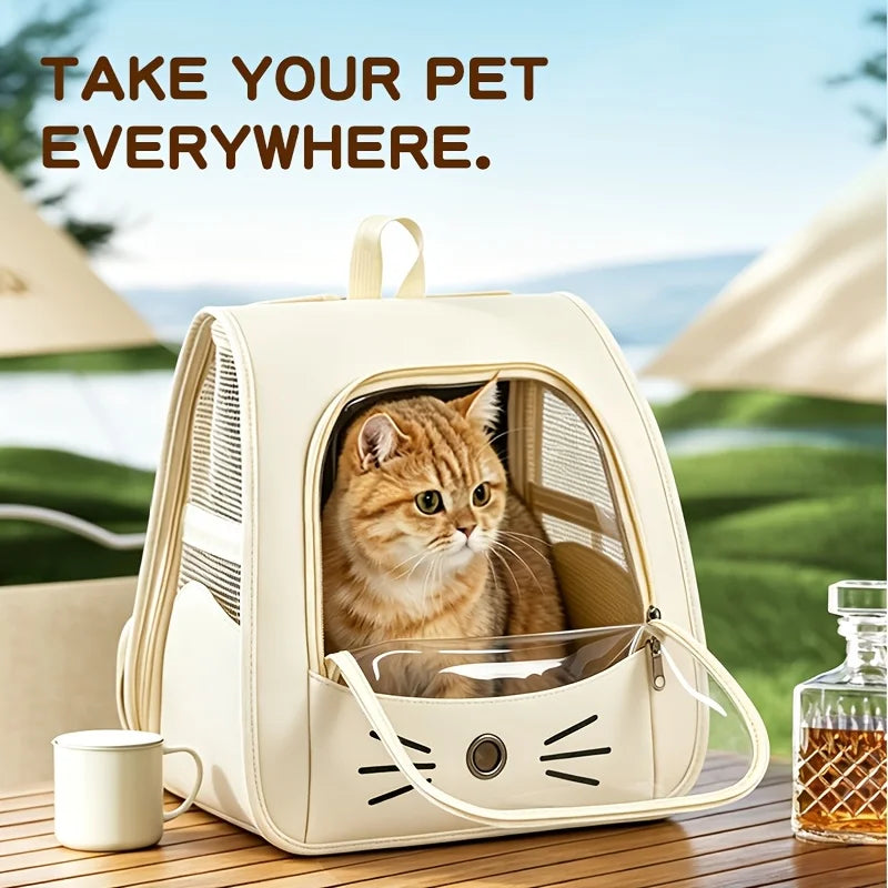 CarryNest™ — 3-Way Cat Travel Backpack
