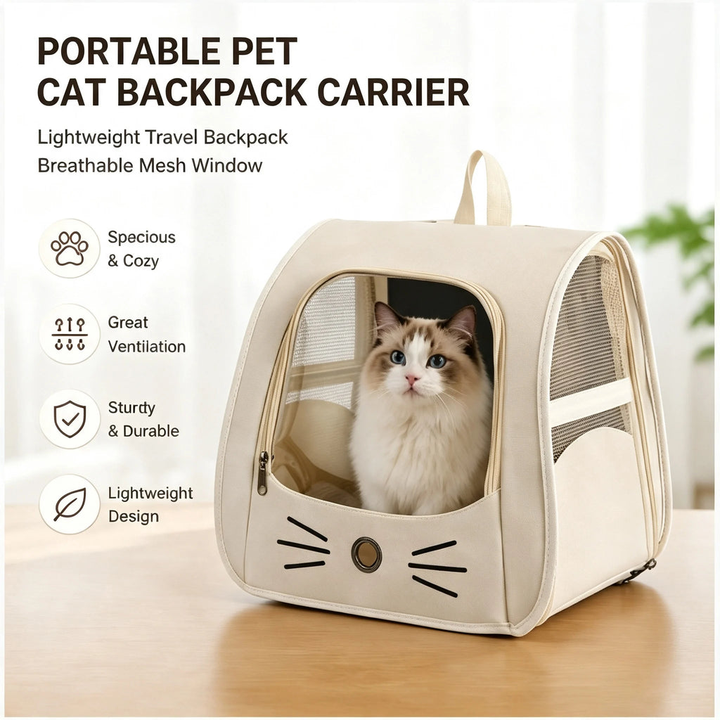 CarryNest™ — 3-Way Cat Travel Backpack