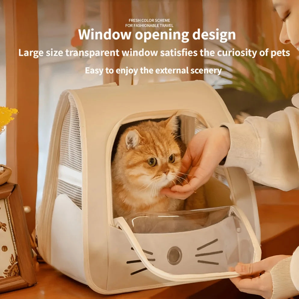 CarryNest™ — 3-Way Cat Travel Backpack