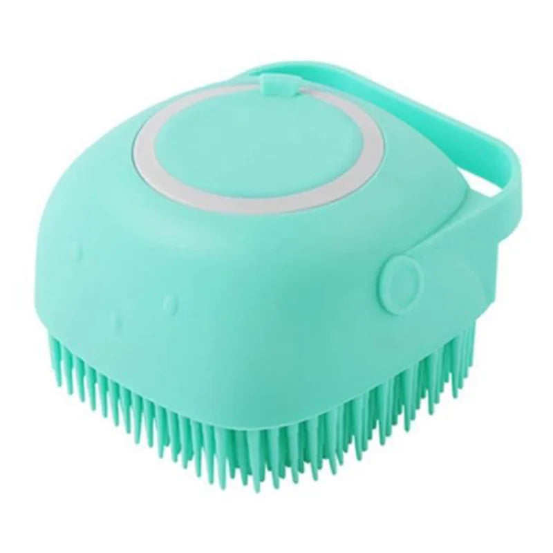 SudsScrub™ — Shampoo Dispensing Pet Bath Brush