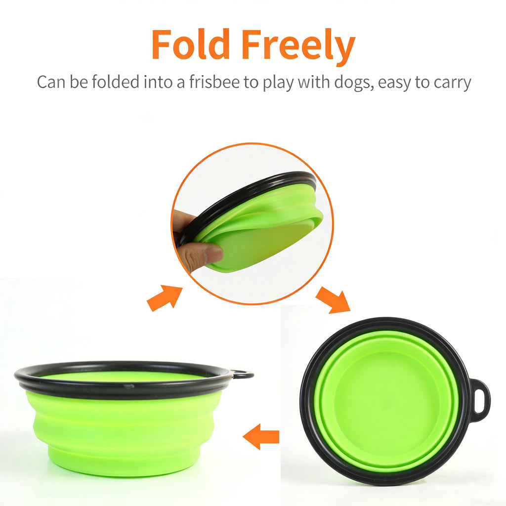RoadBowl™ — Foldable Silicone Pet Travel Bowl